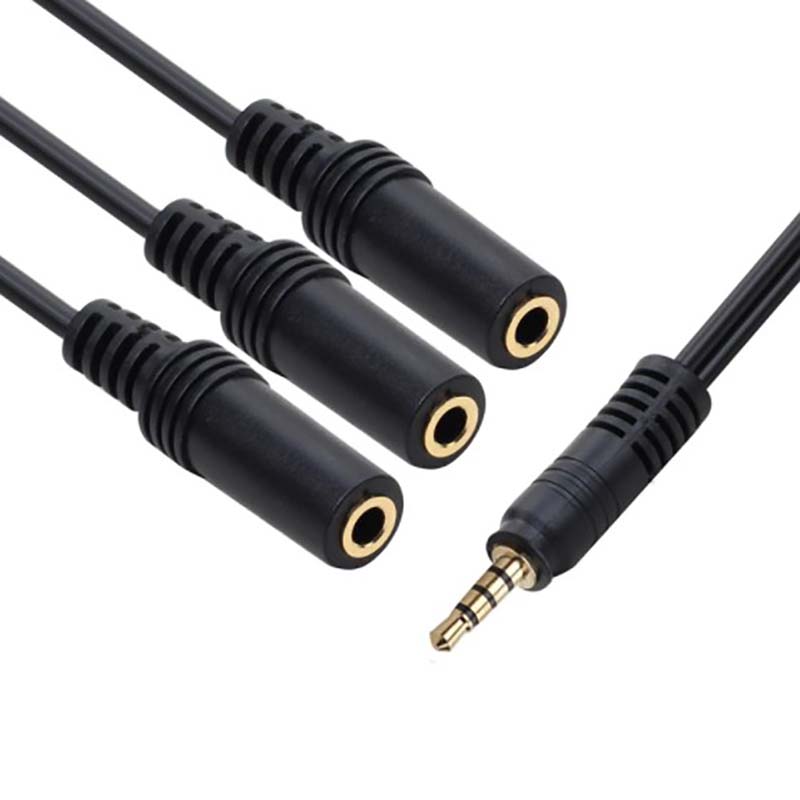 Earphone Splitter Jack - قطعة واحدة: محول تقسيم صوتي متعدد