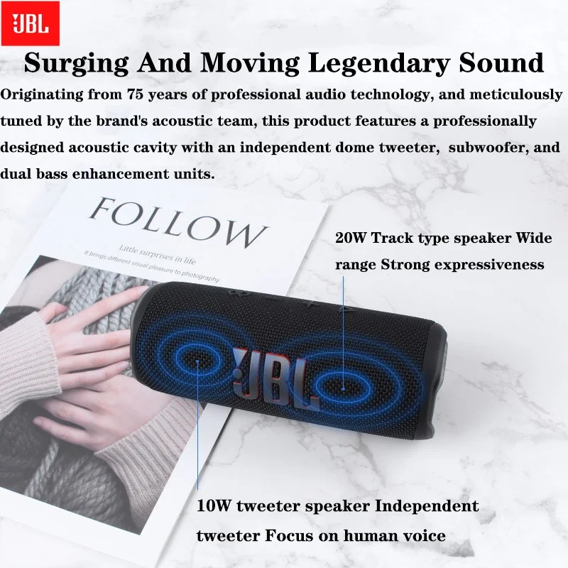 JBL Flip 6 مضخم صوت لاسلكي مقا - مراجعة Jbl Speaker Flip 6 وسعره