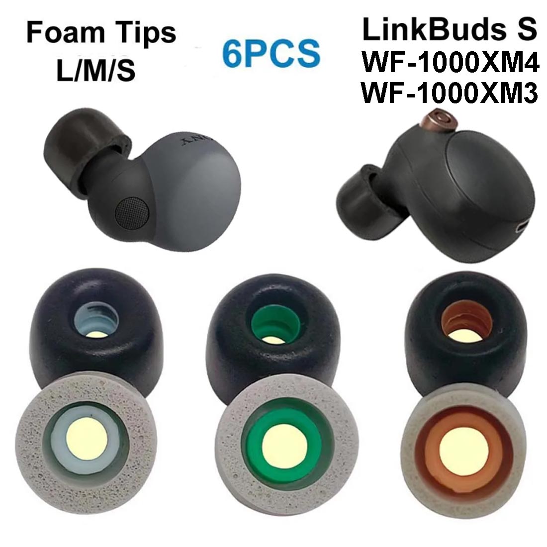 رغوة الذاكرة الأذن نصائح لسوني - مراجعة Earphone Foam Tip وسعره