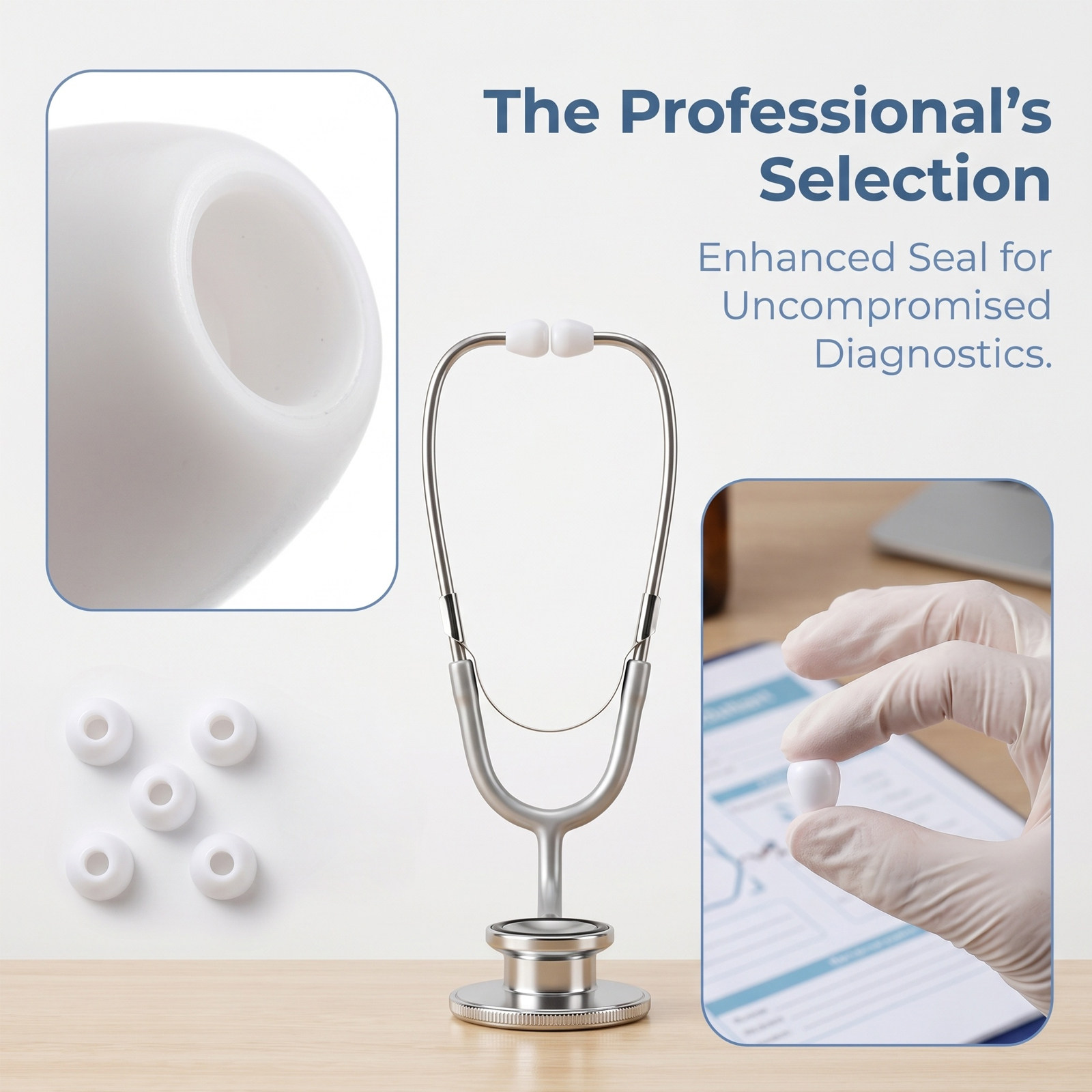5 أزواج من أطراف السماعات السي - مراجعة Silicone Ear Tip Replacement وسعره