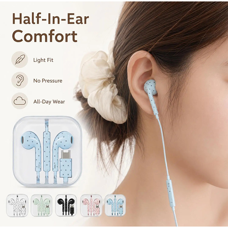 سماعات أذن من النوع C بنمط نقا - مراجعة Usb C Earphone وسعره