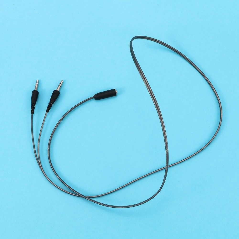 1 متر 3.5 مللي متر أنثى إلى 2  - مراجعة Earphone Splitter Jack وسعره