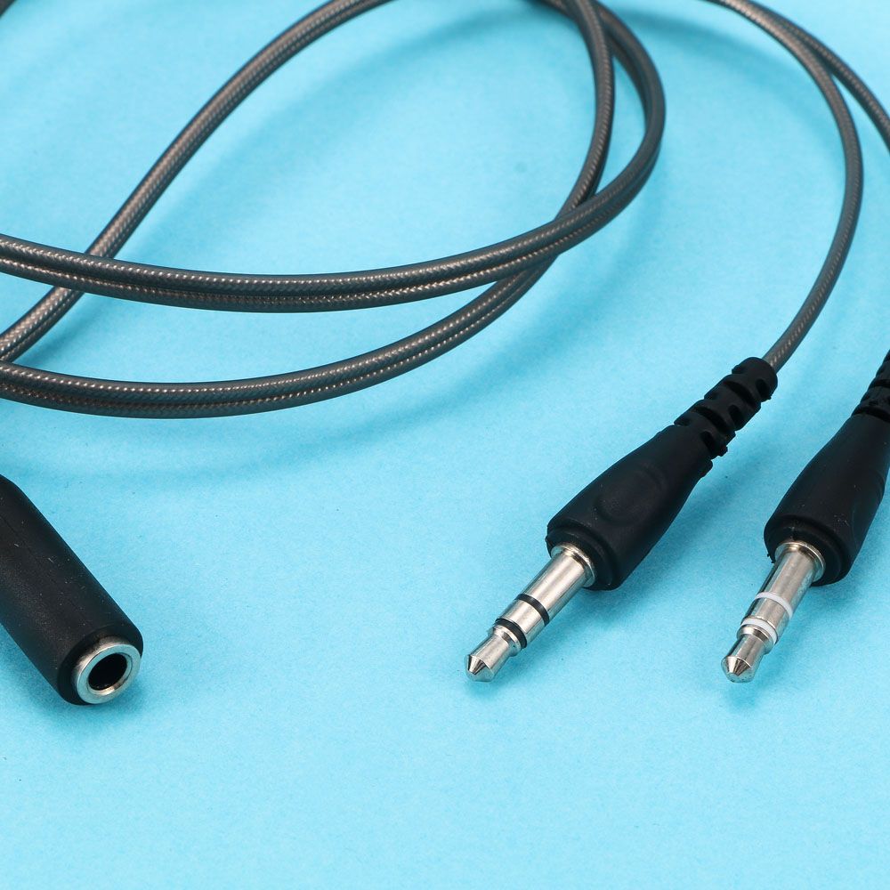 1 متر 3.5 مللي متر أنثى إلى 2  - مراجعة Earphone Splitter Jack وسعره