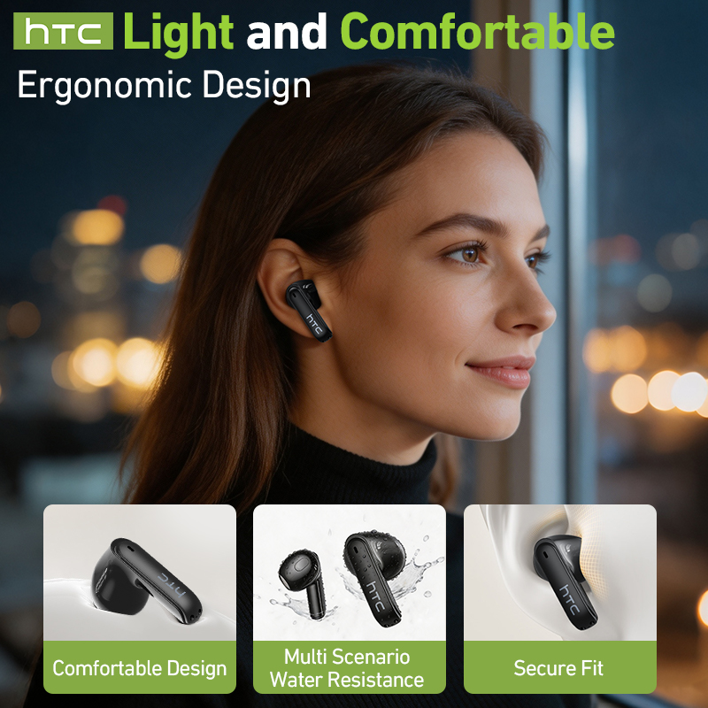 سماعات ألعاب لاسلكية من hTC مع - مراجعة Earbuds Charging Case وسعره